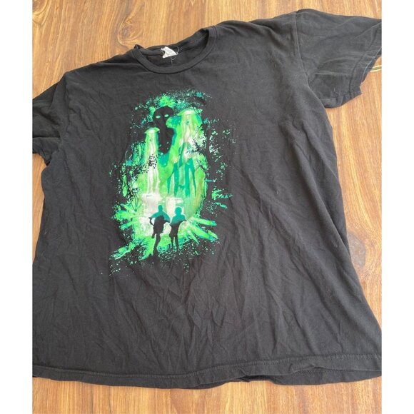 Vintage X Files Authentic Alien T-Shirt Men's Sz Large green full image design - Picture 2 of 5